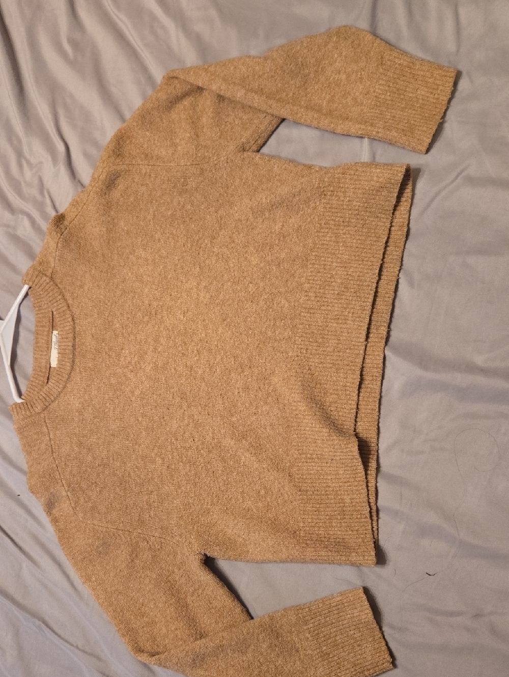 Universal Thread Camel/Tan Knit Crewneck Sweater